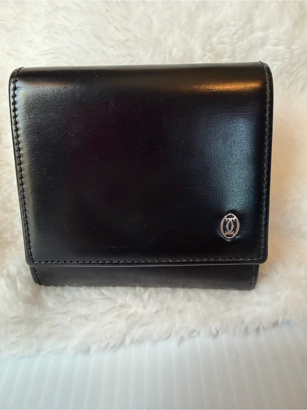 Black Leather Coin Purse